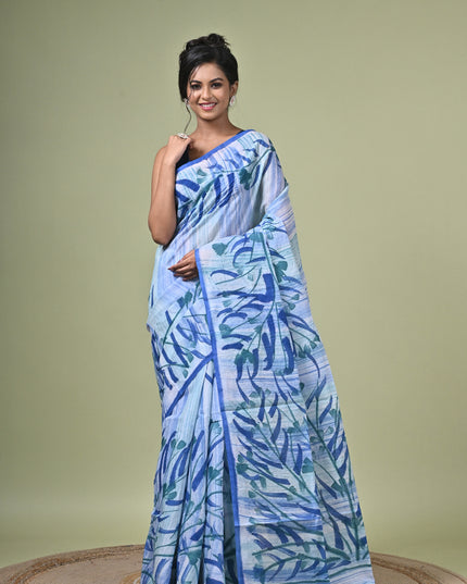 KK'S COTTON PAINTING STITCH SAREE I WOMEN'S PURE COTTON FLORAL HAND PAINTED TRENDING SAREE I DAILY WEAR SAREE I PARTY WEAR SAREE I SUMMER WEAR SAREE I COTTON SAREE I LIGHTWEIGHT SAREE I BREATHABLE SAREE
