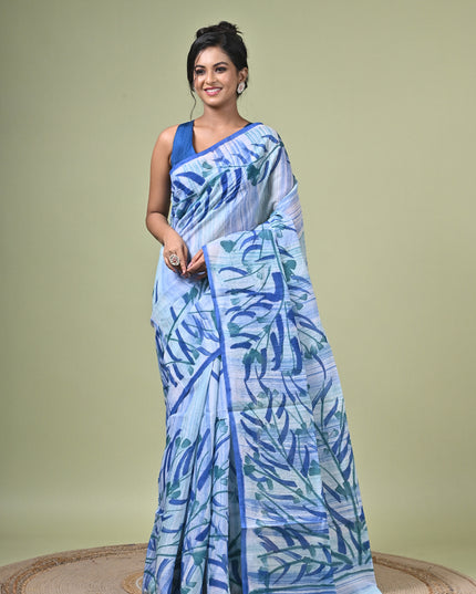 KK'S COTTON PAINTING STITCH SAREE I WOMEN'S PURE COTTON FLORAL HAND PAINTED TRENDING SAREE I DAILY WEAR SAREE I PARTY WEAR SAREE I SUMMER WEAR SAREE I COTTON SAREE I LIGHTWEIGHT SAREE I BREATHABLE SAREE