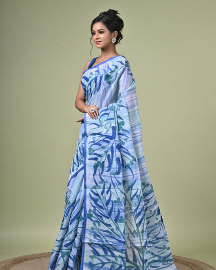 KK'S COTTON PAINTING STITCH SAREE I WOMEN'S PURE COTTON FLORAL HAND PAINTED TRENDING SAREE I DAILY WEAR SAREE I PARTY WEAR SAREE I SUMMER WEAR SAREE I COTTON SAREE I LIGHTWEIGHT SAREE I BREATHABLE SAREE