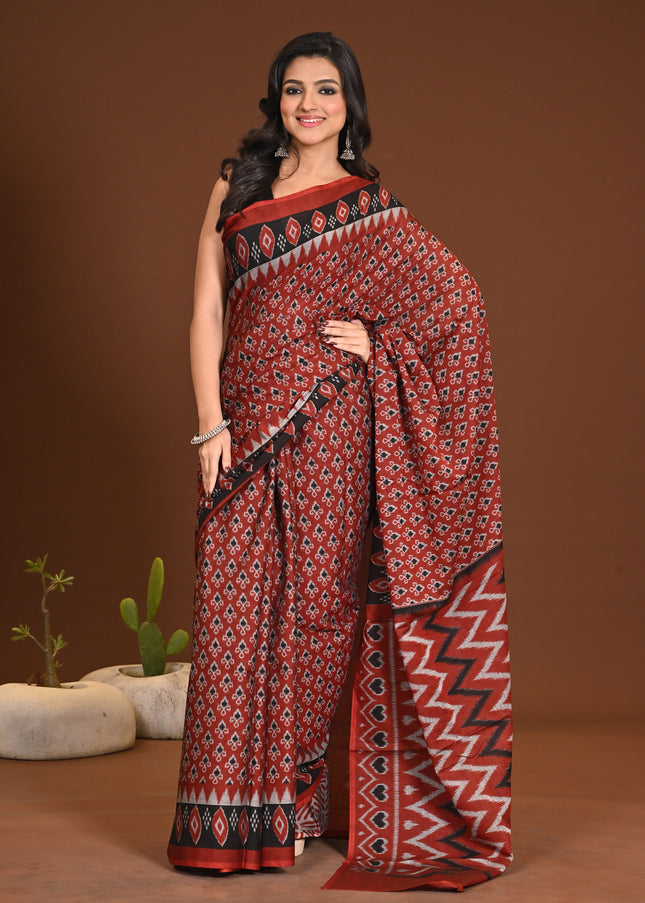 AJRAKH TEMPLE BORDER SAREE