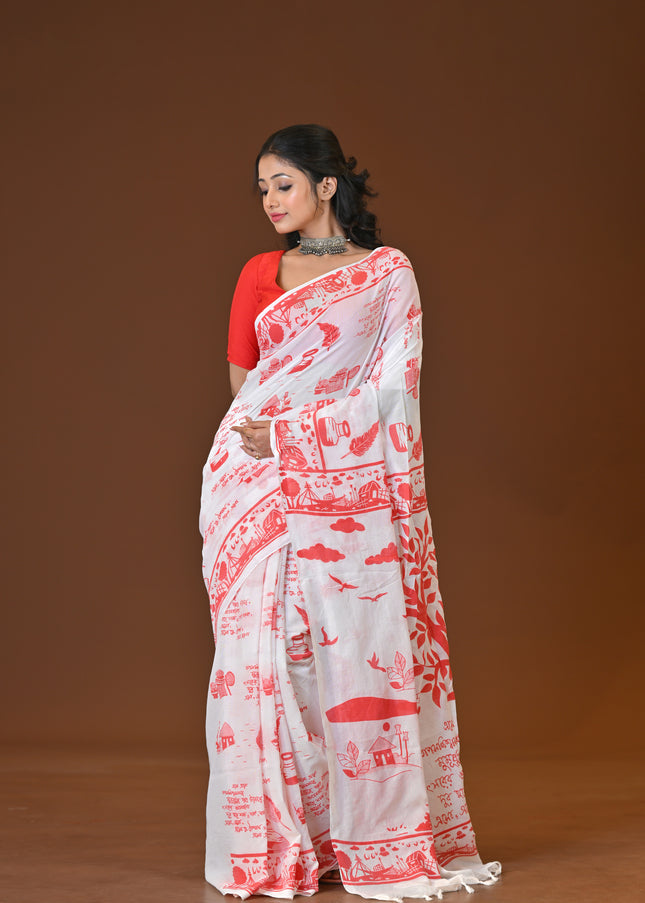 Khadi Lekha Saree