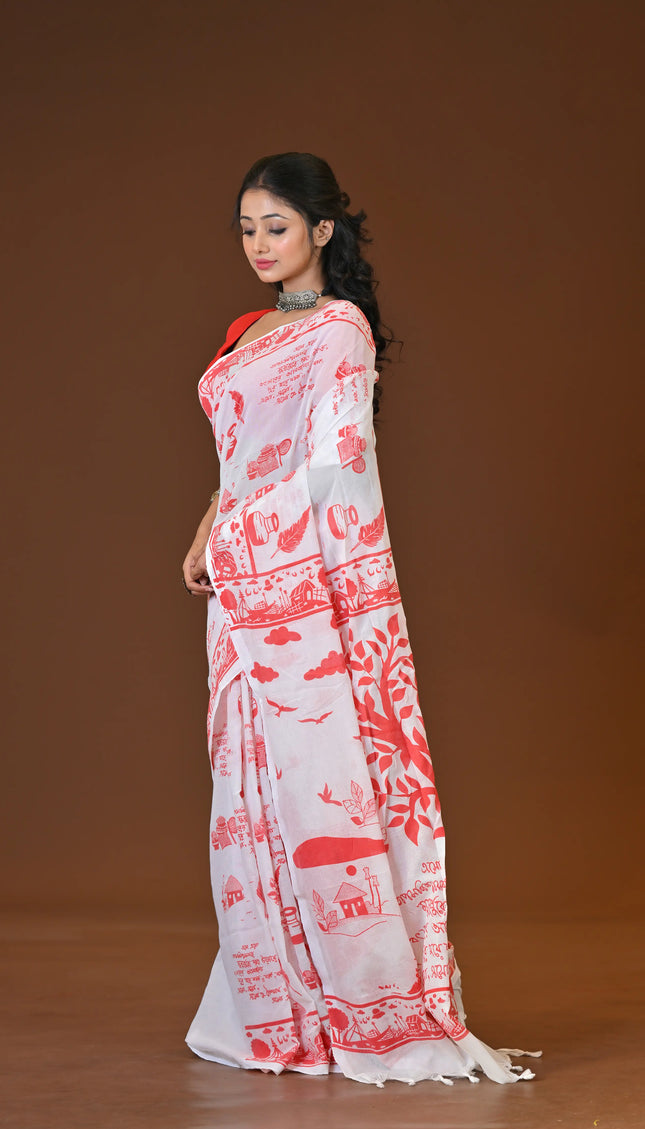 Khadi Lekha Saree