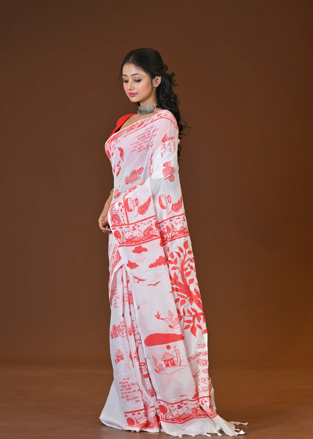 Khadi Lekha Saree