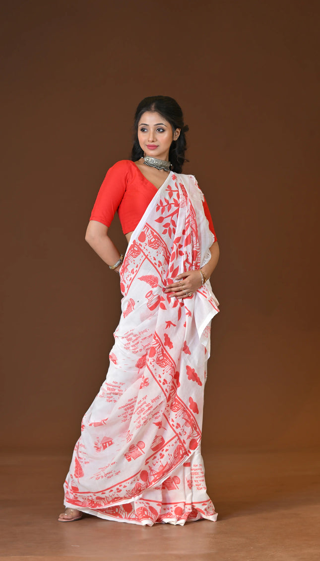 Khadi Lekha Saree